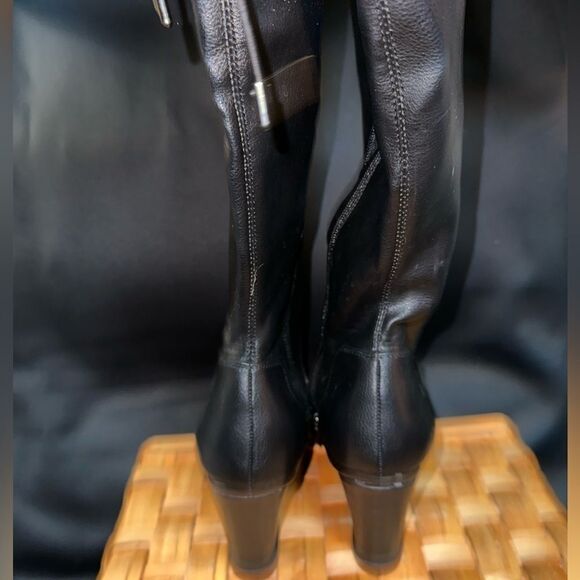 Lane Bryant over the knee faux leather drawstring closure new sz 11W - Picture 9 of 12